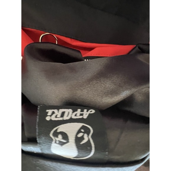 Apari Japanese Anime Jacket Pullover Locus Large Red Art To Wear Nylon Satin - Picture 9 of 11